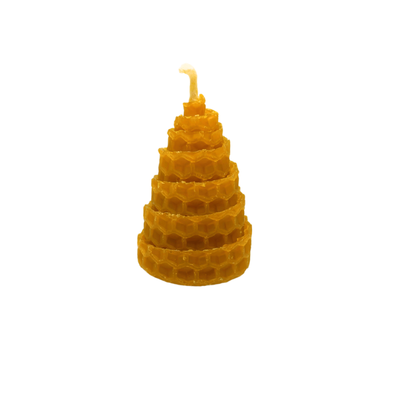 100% Natural Beeswax Candle 5 x 3 cm – Handmade and Natural