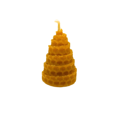 100% Natural Beeswax Candle 5 x 3 cm – Handmade and Natural