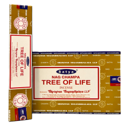Varillas de Incienso Satya Nag Champa Negro Tree of Life 180g