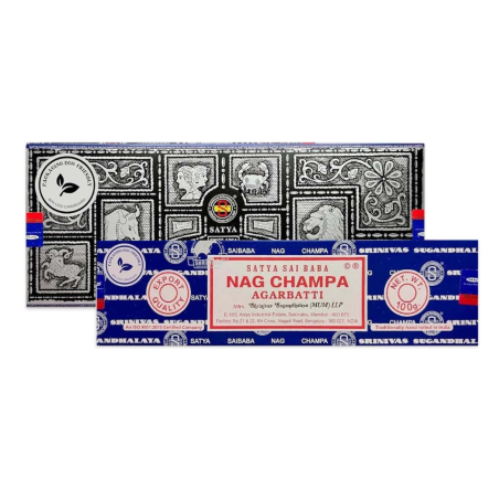 Pack Satya Nag Champa 100g + Super Hit 100g: Doble Fragancia