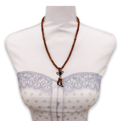 Collaret Japa Mala de Fusta – 108 Boles, Meru