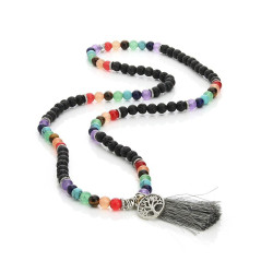 Japa Mala Budista Arbre de la Vida – Pedres de Lava, 108 Boles