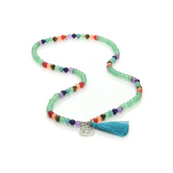 Green Agate Buddhist Japa Mala – 108 Beads