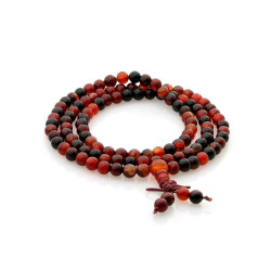 Tibetan Agate Miracle Japa Mala – 108 Beads