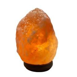 Làmpada de Sal de l’Himàlaia Natural 15W – Base de Fusta