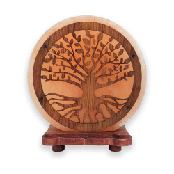 Làmpada de Sal Rosa de l’Himàlaia | Arbre de la Vida | Artesanal