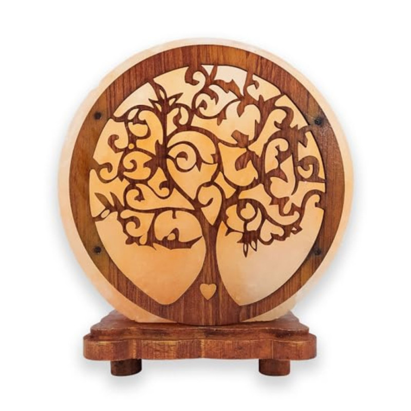 Làmpada de Sal Rosa de l’Himàlaia | Arbre de l’Amor | Artesanal