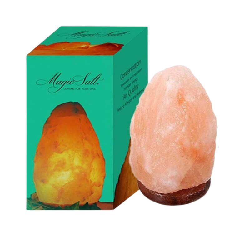 USB Himalayan Salt Lamp with Multicolor LED | Natural & Soothing Light