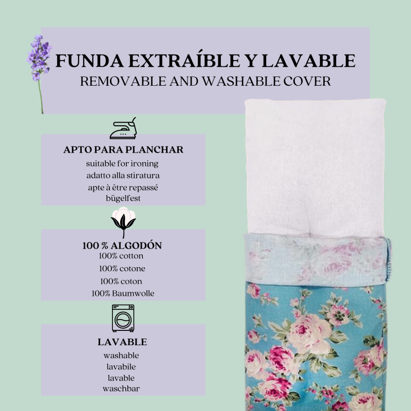 Saco Térmico de Lavanda Rosas: Relajación y Alivio Natural