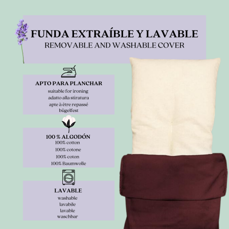 Saco Tèrmic de Lavanda Granat: Confort i Relaxació Natural 2