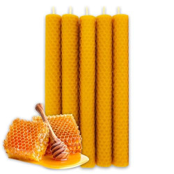 Pack de 5 Espelmes Artesanals de Cera d’Abella | 100% Naturals