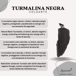 Colgante de Turmalina Negra en Bruto – Protección y Energía Natural...