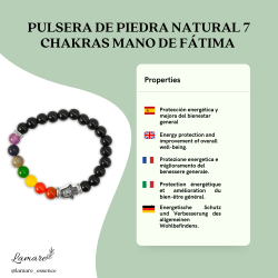 7 Chakras Hamsa Bracelet - Premium Quality