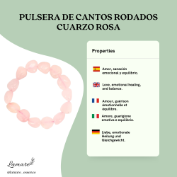 Polsera de Còdols de Quars Rosa | Amor, Pau i Benestar Emocional