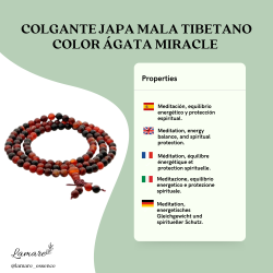 Tibetan Agate Miracle Japa Mala – 108 Beads