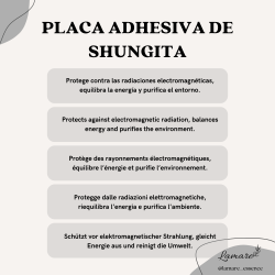 Shungite Round Adhesive Plate – EMF Shield & Energy Balance