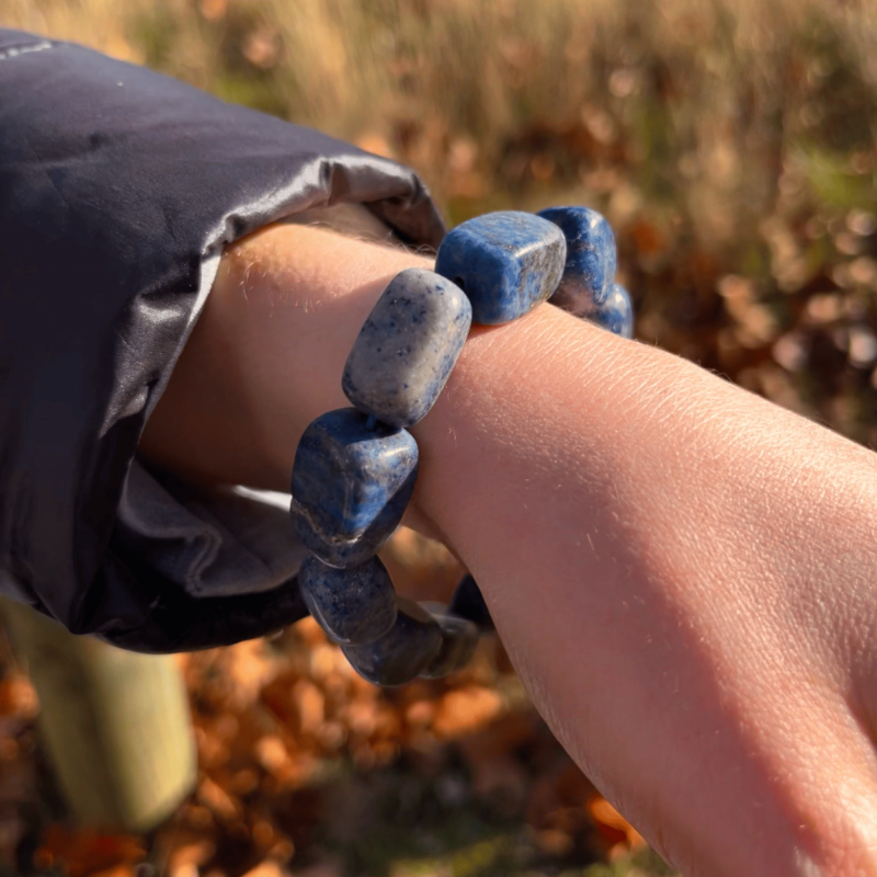 Lapis Lazuli Tumbled Stones Bracelet – Wisdom, Harmony & Inner Peace