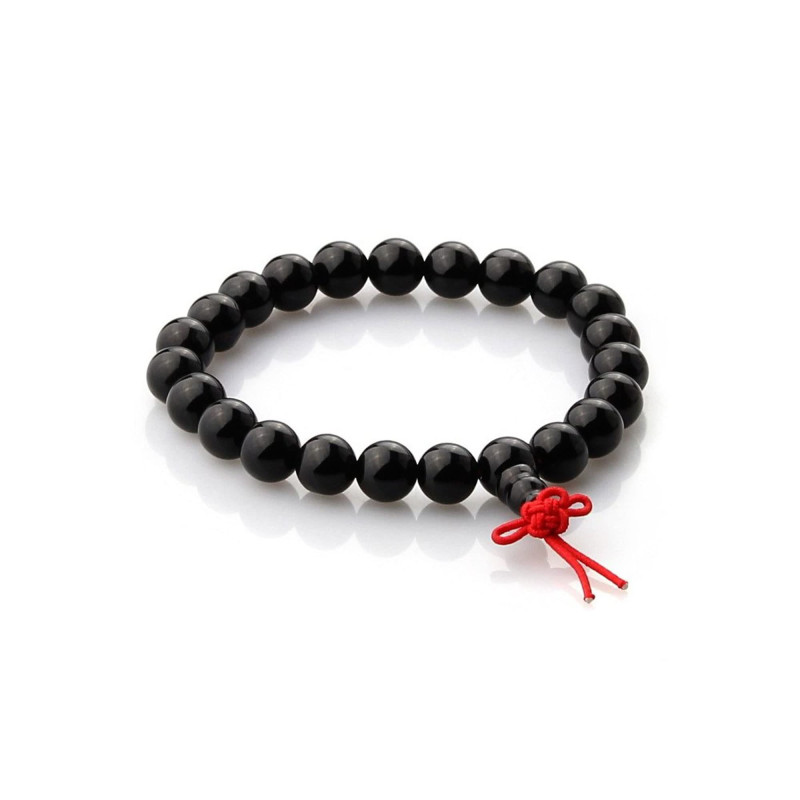 Tibetan Black Agate Bracelet | Protection & Balance