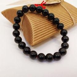Tibetan Black Agate Bracelet | Protection & Balance