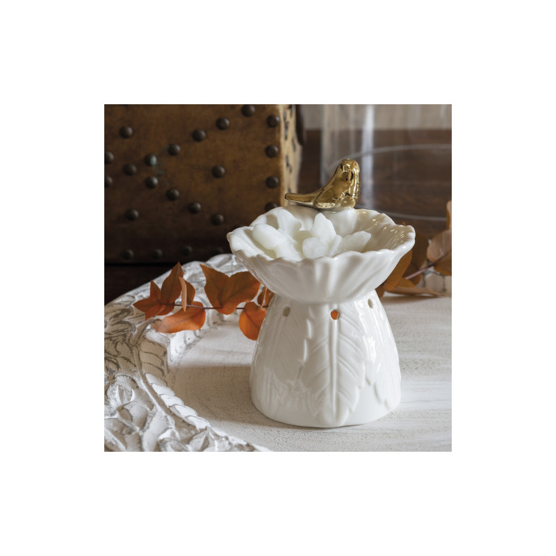 Decorative Ceramic Fragrance Diffuser with Candle – Mathilde M.
