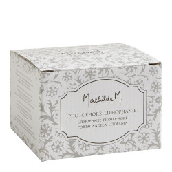 Floral Lithophane Candle Holder – Biscuit Porcelain