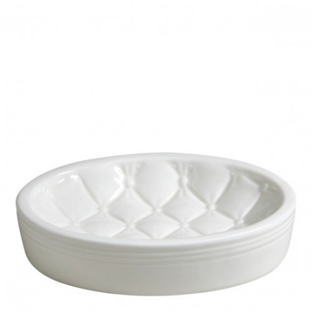 Boudoir Précieux Oval Soap Dish – Elegant Ceramic