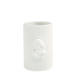 Marquise Toothbrush Holder – Ribbed Ceramic Design