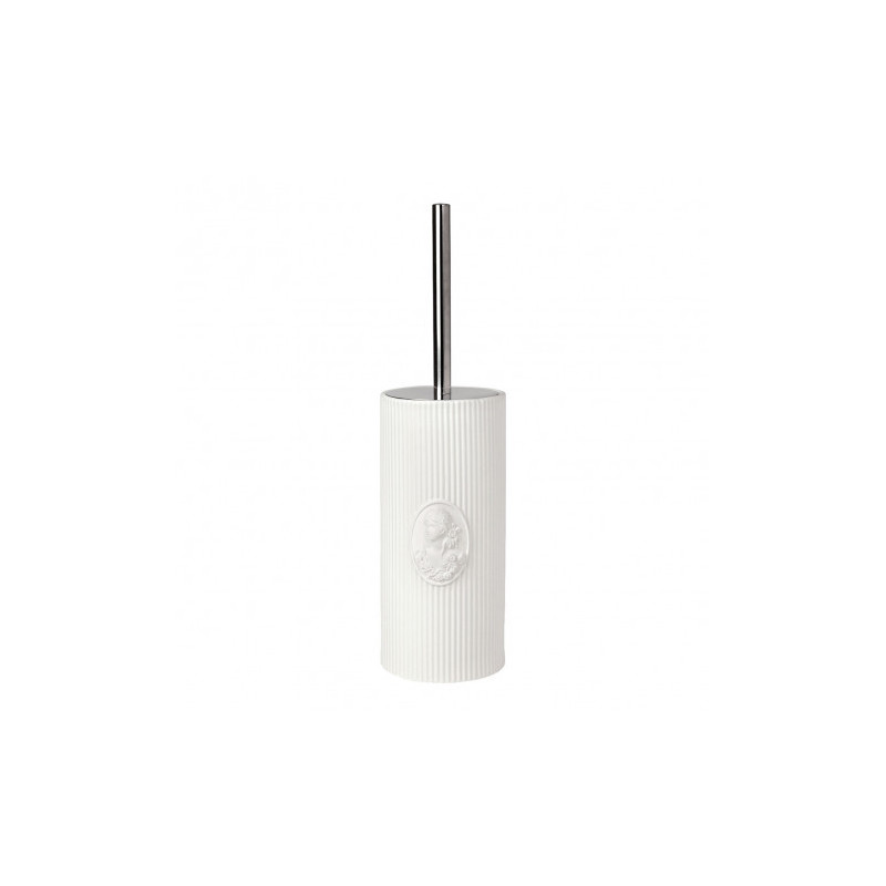 Escobillero Marquise – Cerámica Acanalada y Metal