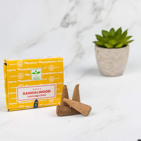 Conos de Incienso Satya Sándalo: Calma y Espiritualidad 2