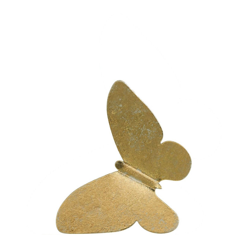 Set de 3 Mariposas Decorativas de Metal – Acabado Latón Elegante