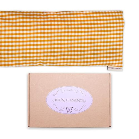 Thermal Eye Pillow - Yellow Vichy - Natural Relaxation
