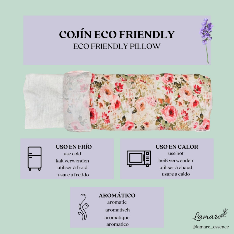 Saco Térmico de Lavanda Rosas Crudo: Relajación y Bienestar Natural