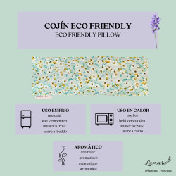 Saco Térmico para Ojos - Flor Aqua: Relajación y Bienestar