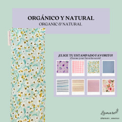Saco Térmico para Ojos - Flor Aqua: Relajación y Bienestar