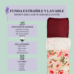 Saco Térmico para Ojos - Rosas Crudo: Relajación Natural