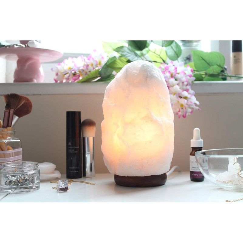 Làmpada de Sal Blanca Himàlaia 2–3 kg | Llum natural relaxant