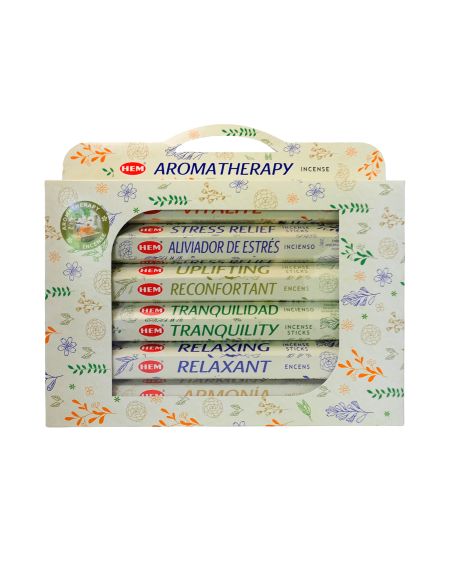 Pack 6 Encens Aromatherapy HEM – Aromes relaxants