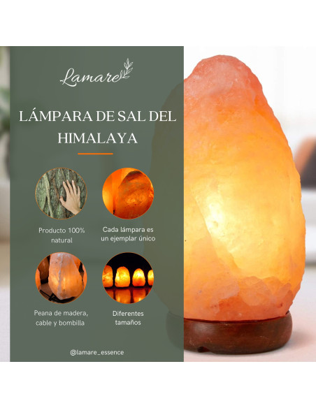 Làmpada de Sal Himàlaia 2–3 kg amb LED i Regulador