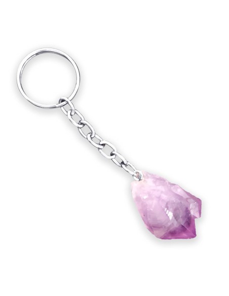 Raw Point Keychain – with Metal Ring (Amatista)