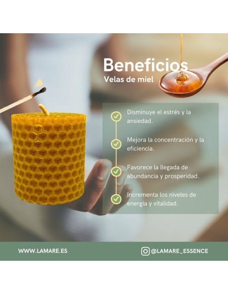 100% Natural Beeswax Candle 5x4.5 cm – Handmade and Natural