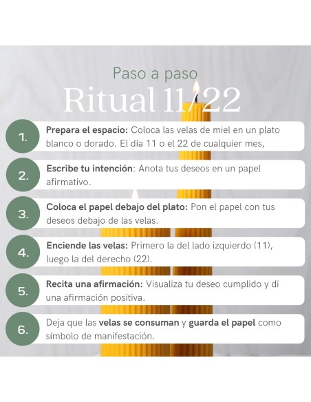 Vela de Miel de Abeja 100% Natural 5 x 3 cm – Artesanal y Natural