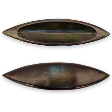 Porta encens artesanal de fusta tropical 29,5x7,5x4 cm 2