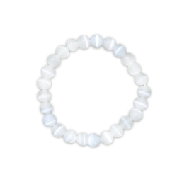 Pulsera de Selenita Natural Premium - Hecho a Mano