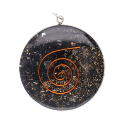 Colgante Círculo Orgonita con Shungita - Protección y Energía