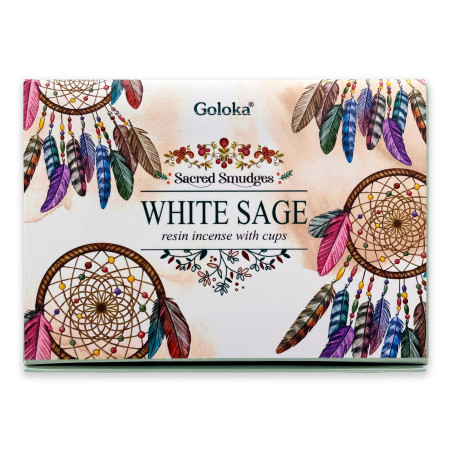 Copas de Carbón con Resina White Sage - Aromaterapia Natural