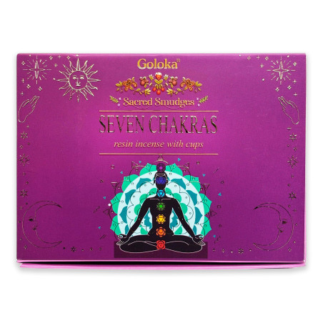 Charcoal Discs with 5g of Seven Chakras Incense Resin