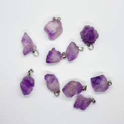 Raw Amethyst Pendant - Energy & Protection