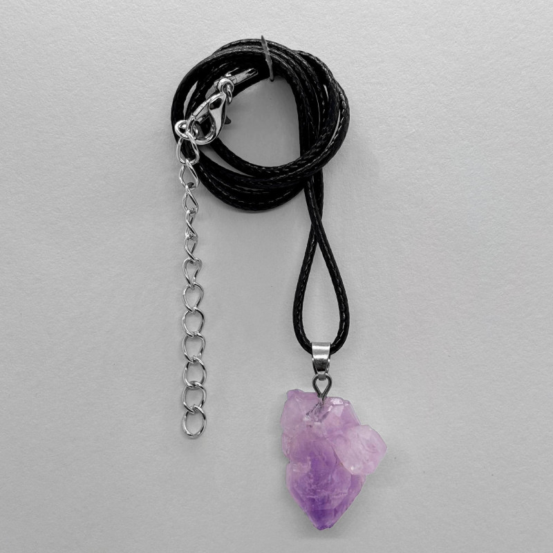 Colgante de Amatista en Bruto - Energía y Protección