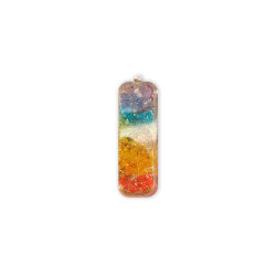 Colgante Orgonita Lingote 7 Chakras – Amor y Equilibrio Energético