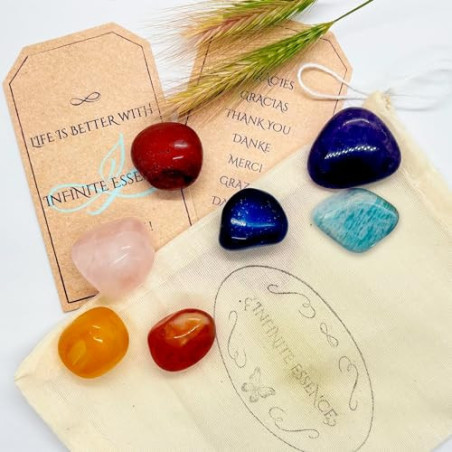 Set de Piedras Naturales para los 7 Chakras – 120 g 2
